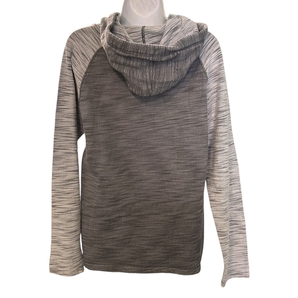 Free Planet L/S Medium Weight Pullover Kangaroo Pocket Hoodie Womens Size M Gray - Picture 2 of 11